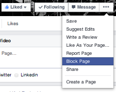 facebook block page